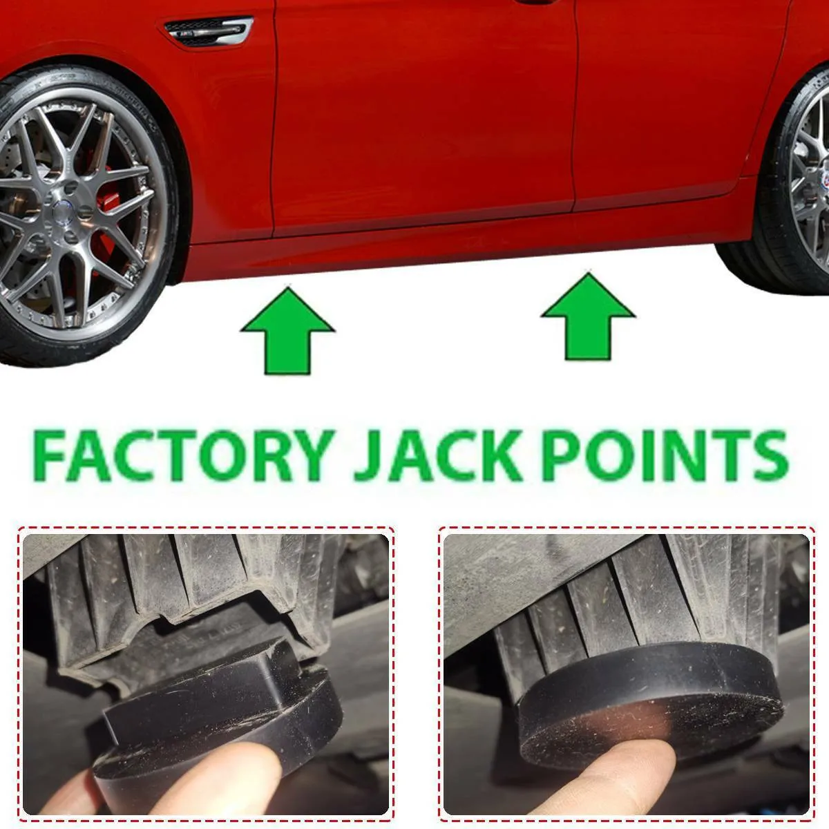 Universal Gummi Auto Lift Jacking Pad Lift Schutz Adapter FÜR BMW E46 – Bild 4