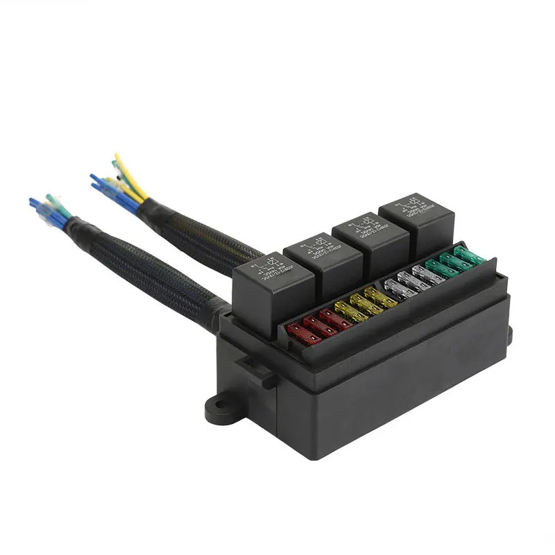 12V Vorverdrahteter Sicherungsrelaiskasten mit 4 Relais 12-Wege – Bild 6
