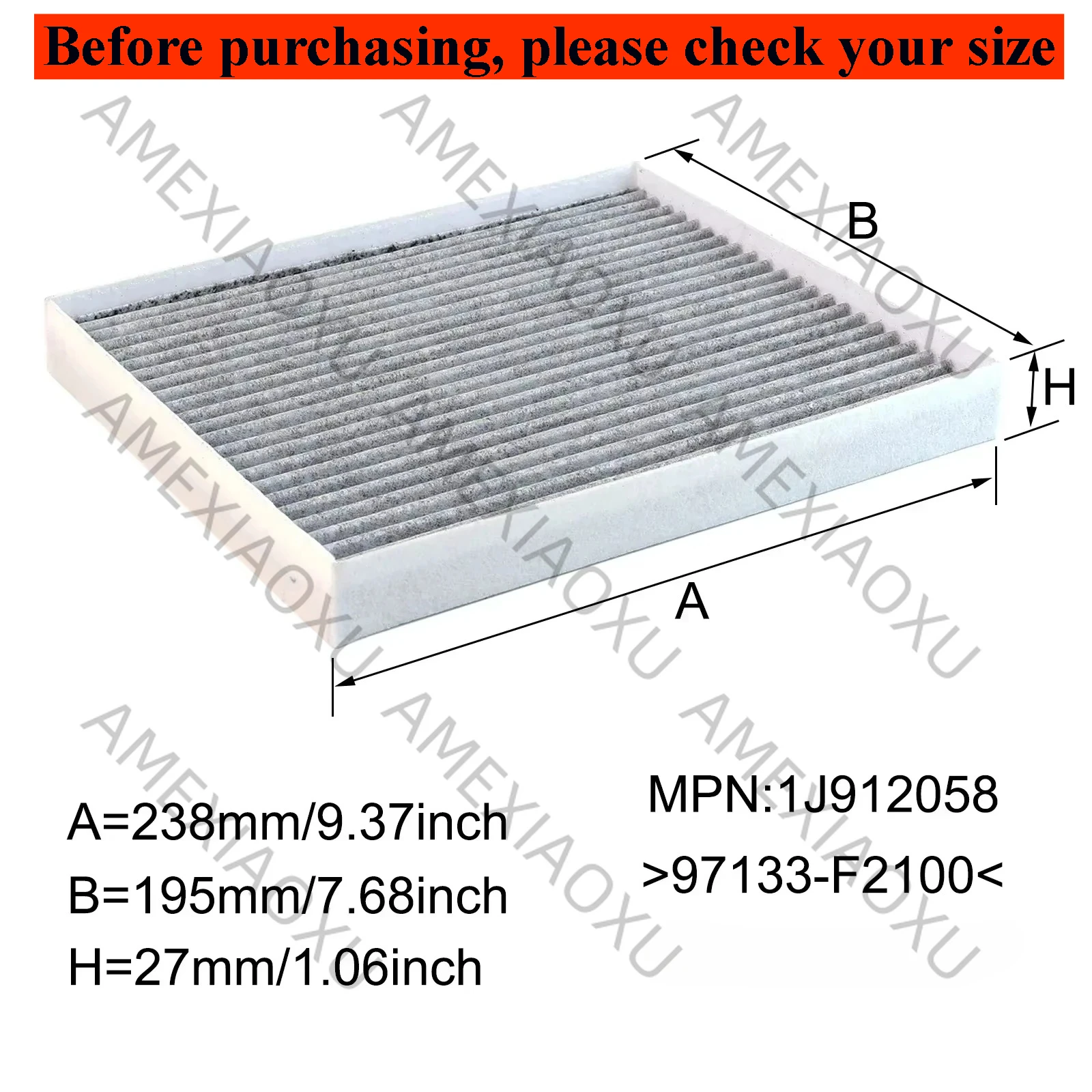 97133-F2100 97133-F2200 Auto Pollen Kabine Luftfilter Für Hyundai Ioniq AE Kona EV Tucson Kia Niro 2017 2018