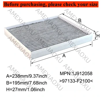 97133-F2100 97133-F2200 Auto Pollen Kabine Luftfilter Für Hyundai Ioniq AE Kona EV Tucson Kia Niro 2017 2018