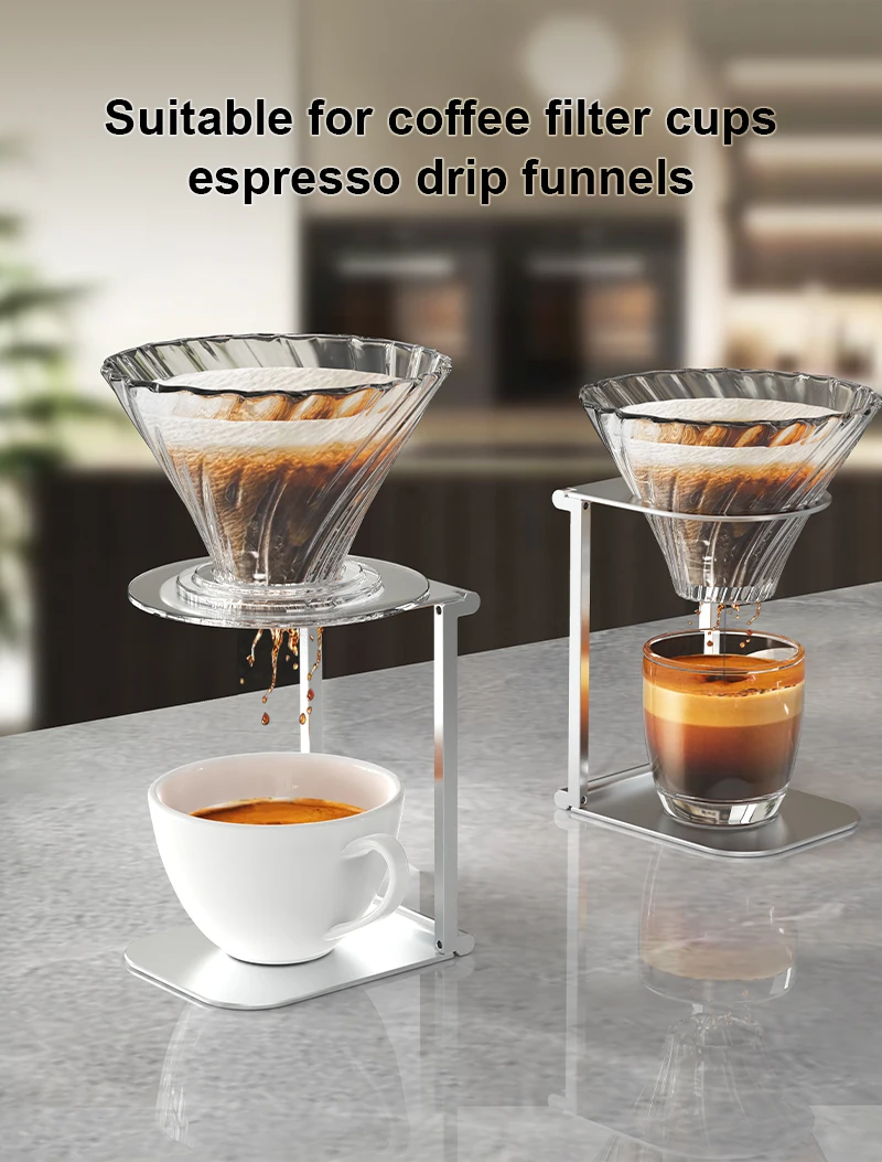 Faltbare Kaffee Tropf Halter Aluminium Legierung Unterstützung Stehen – Bild 4