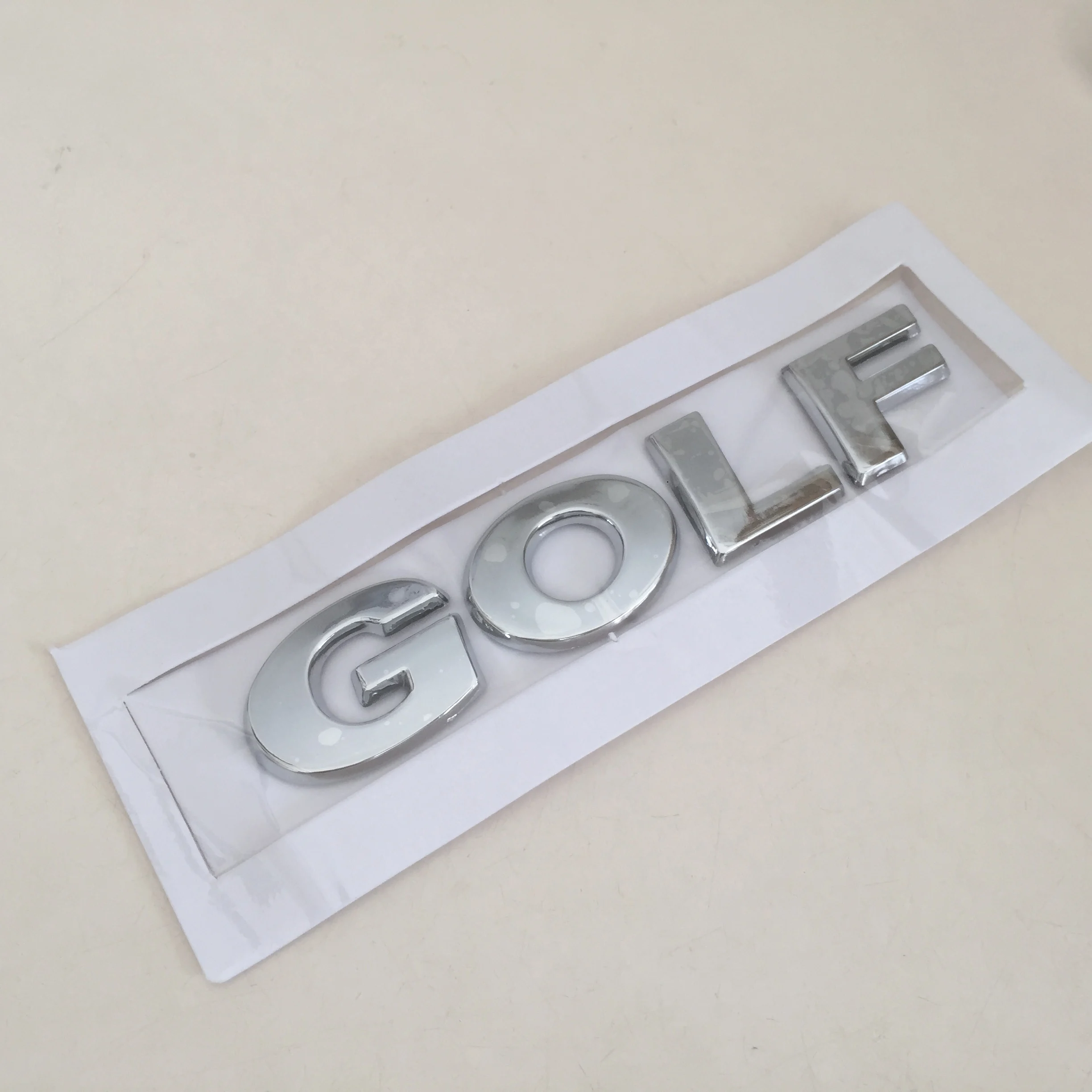3D ABS für GOLF Auto Brief Hinten Stamm Stoßstange Emblem Aufkleber – Bild 2