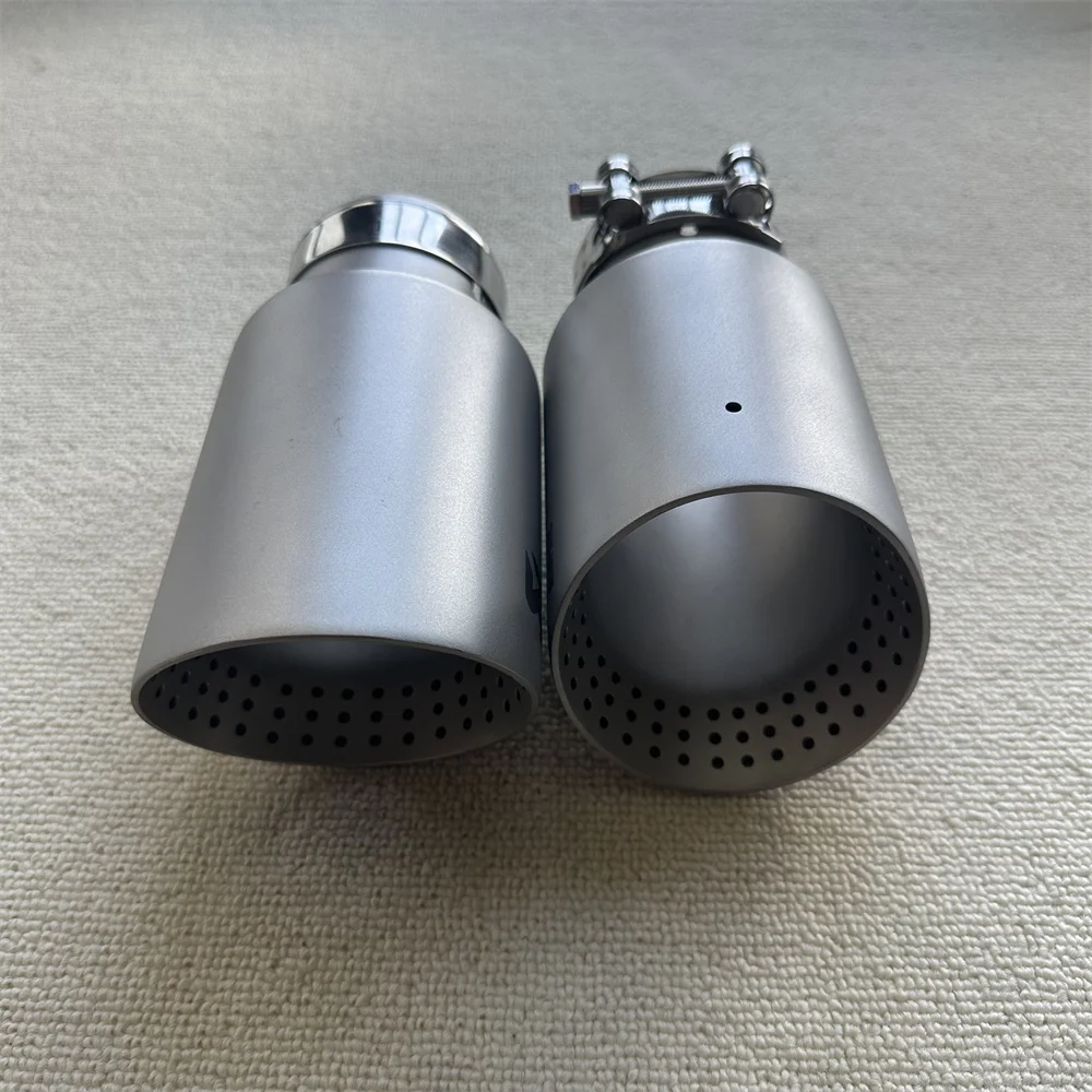 Auspuff Tipps Matte Edelstahl Auto Auspuff Tipps Endrohr Auspuff – Bild 4