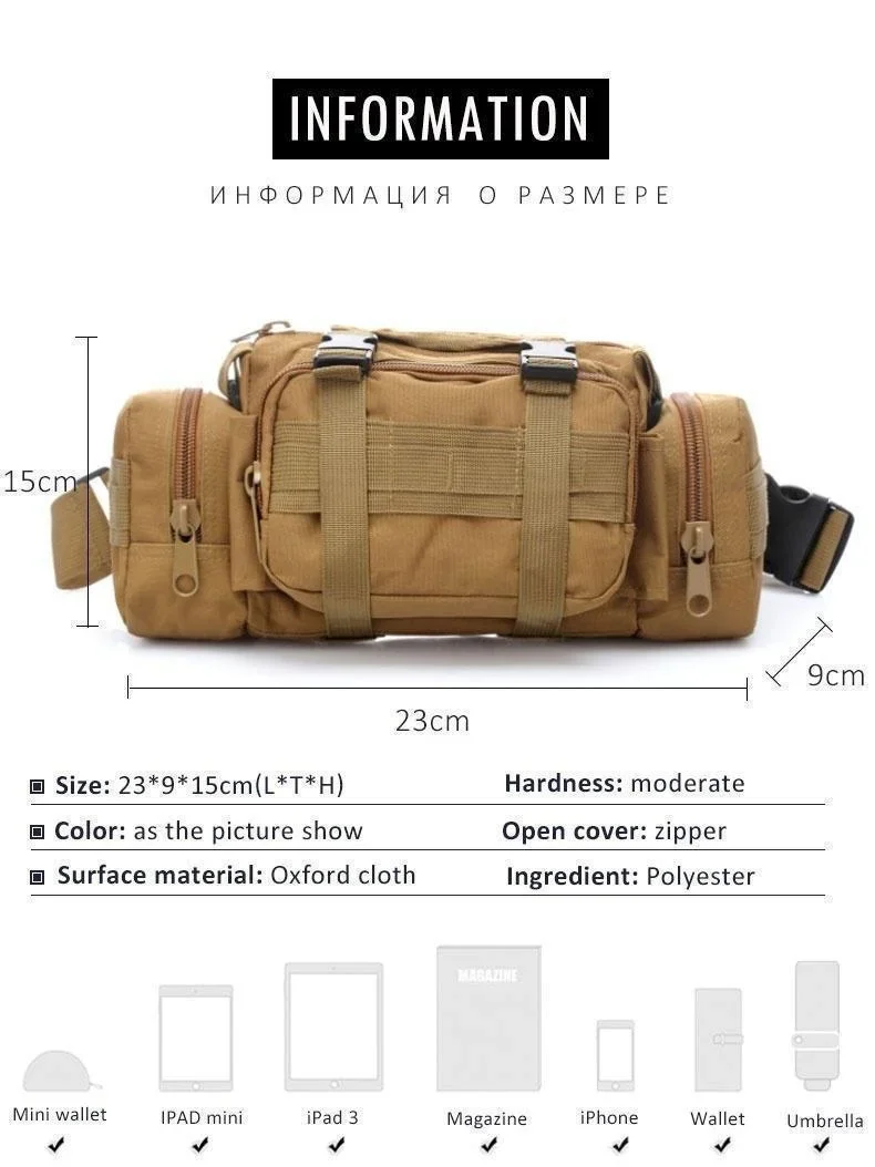 Outdoor Rucksack Jagd Hüfttasche Camping Wandern Tasche Brusttasche – Bild 5