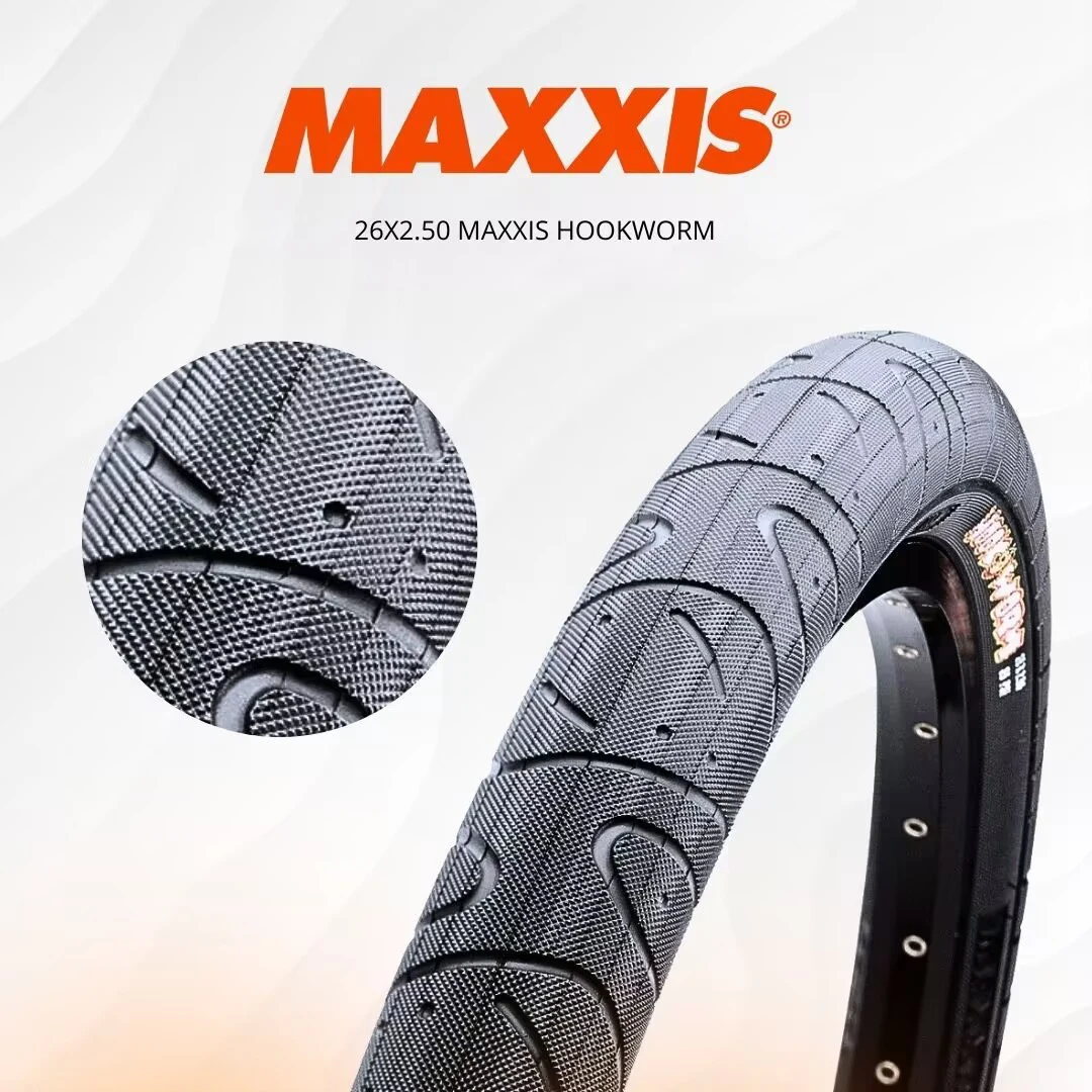 MAXXIS Hookworm 26x2.5 Fahrradreifen BMX Drahtreifen Clincher-Reifen für Street Park Vert Flatland 20 Zoll 24