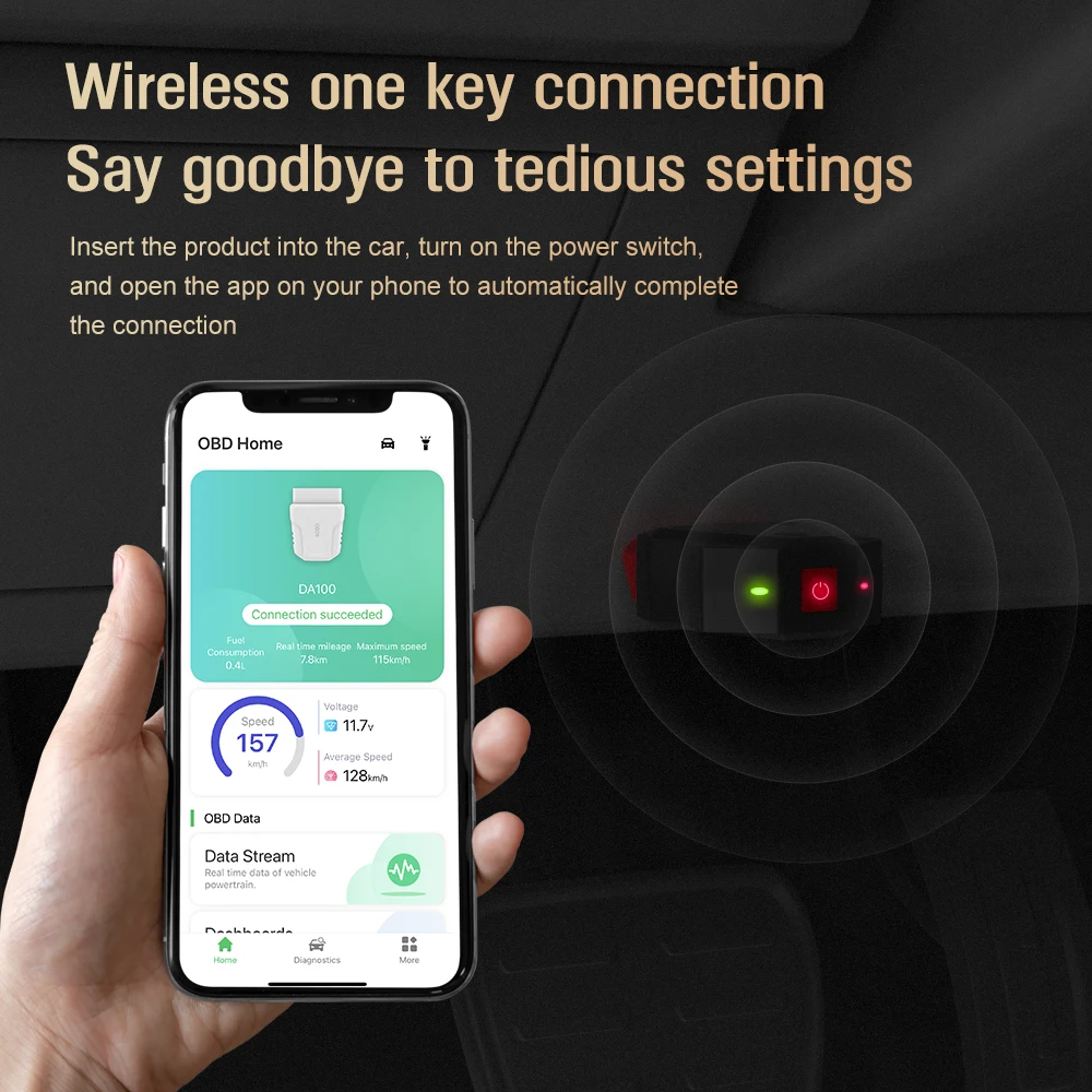 OBD2 ELM327 V 2,2 diagnose werkzeug PIC18F25K80 Bluetooth 4,0 scan – Bild 3