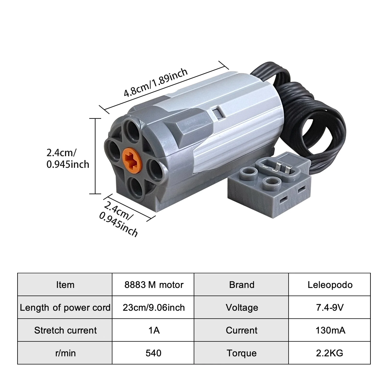 MOS 11-teiliges Brick Motor Power Function Kit mit Technik-Teilen – Bild 6