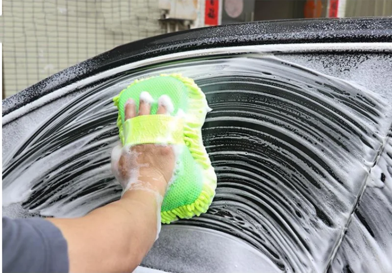 Mikrofaser Auto Waschmaschine Schwamm Reinigung Auto Pflege – Bild 4