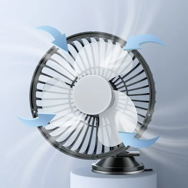Auto Lüfter 12V-24V Großwind Drei-Gang-Kontroll leuchte und tragbarer – Bild 6