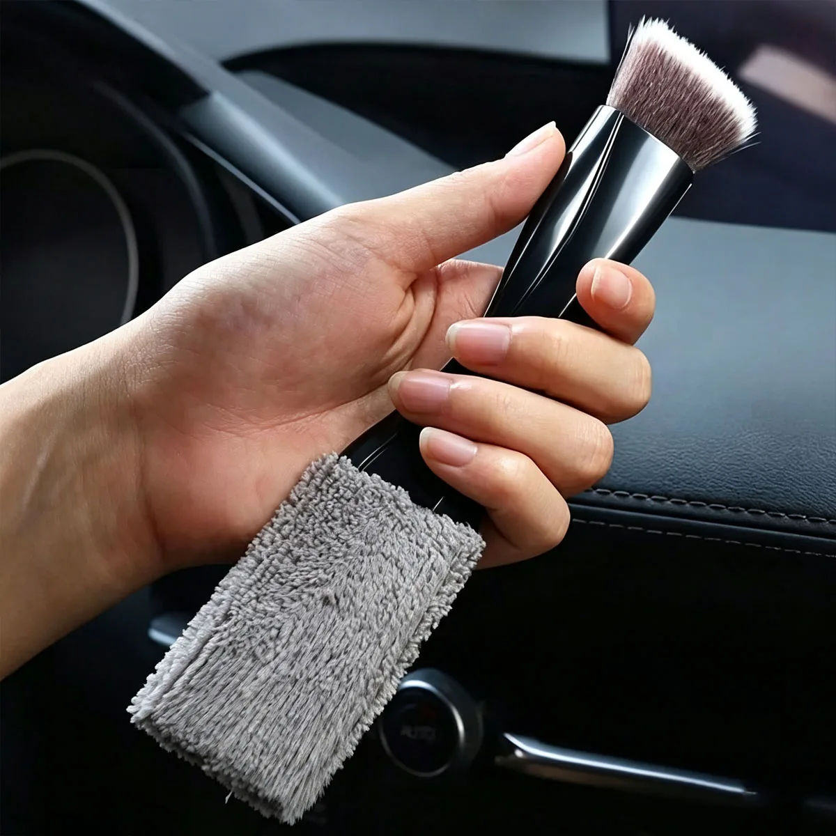 Auto-Doppelkopf-Reinigungsbürste 2-in-1 Staubwedel – Bild 5