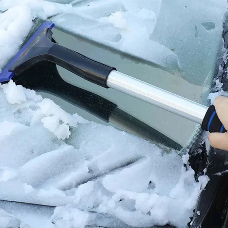 Ausziehbarer Schneebürsten-Eiskratzer aus Aluminium für die – Bild 4