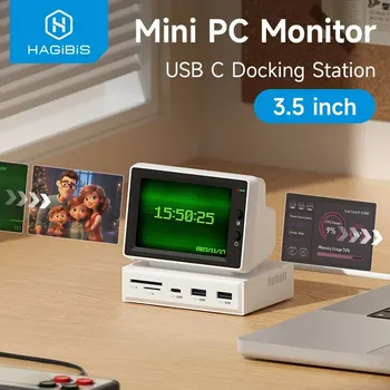 3,5 Zoll IPS Statusbildschirm für CPU/RAM-Anzeige mit USB-C Hub