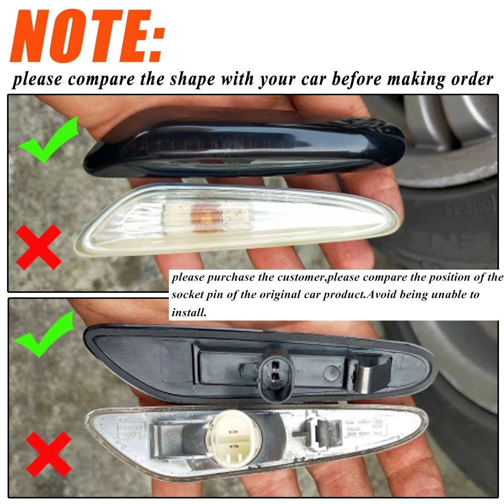 Sequentielle Blinkende LED-Blinker Seitenmarkierungsleuchte für BMW – Bild 6