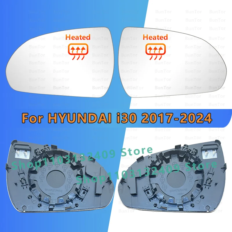 HYUNDAI I30 2017 2018 2019 2020 2021 2022 2023 2024 Linke oder Rechte Seite Rückspiegel Glas Mit Heißer/auto