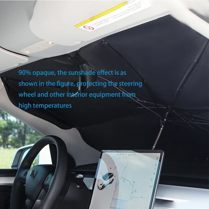 Auto-Sonnenschutzschirm, Sonnenschutz für die Windschutzscheibe – Bild 5