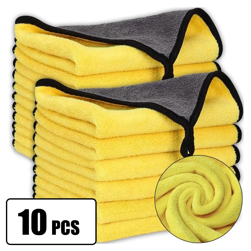 Auto waschanlage Mikro faser tuch 30x30/60cm Auto reinigung Trocken tuch Säumen Auto pflege tuch Detail