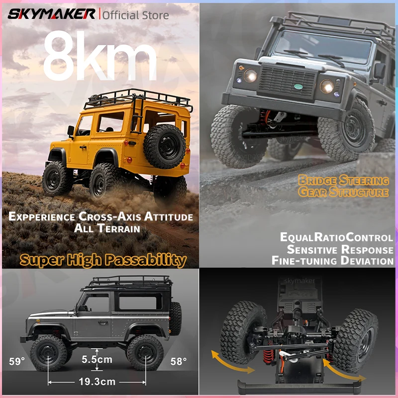 MN99s MN98 1:12 MN Modell RTR Version RC Auto 2,4G 4WD RC Rock Crawler – Bild 3
