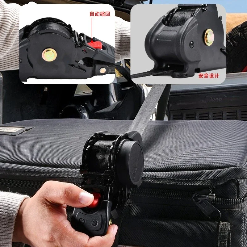 Automatisch einziehbarer Ratschen-Zurrgurt, selbstspannender Ladegurt – Bild 5