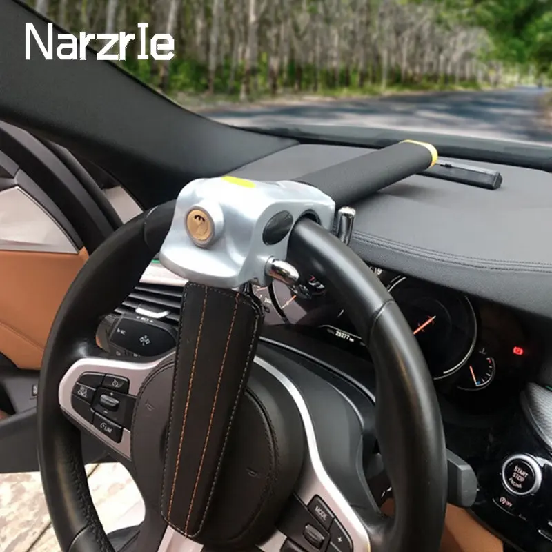 Auto Lenkrad Schloss Faltbare Automobil Lenkung Lock Anti Diebstahl Schutz T-Schlösser Sicherheit Auto