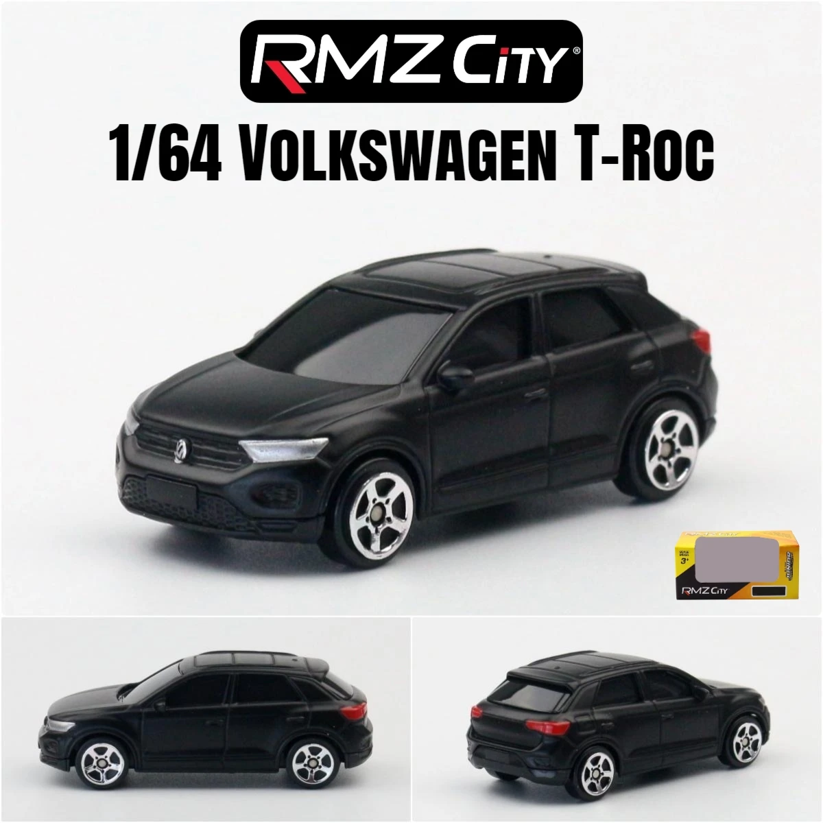 1/64 RMZ CiTY Druckguss-Spielzeugautomodell, Miniatur-3-Zoll-Kollektion mit freien Rädern, geeignet für Hot