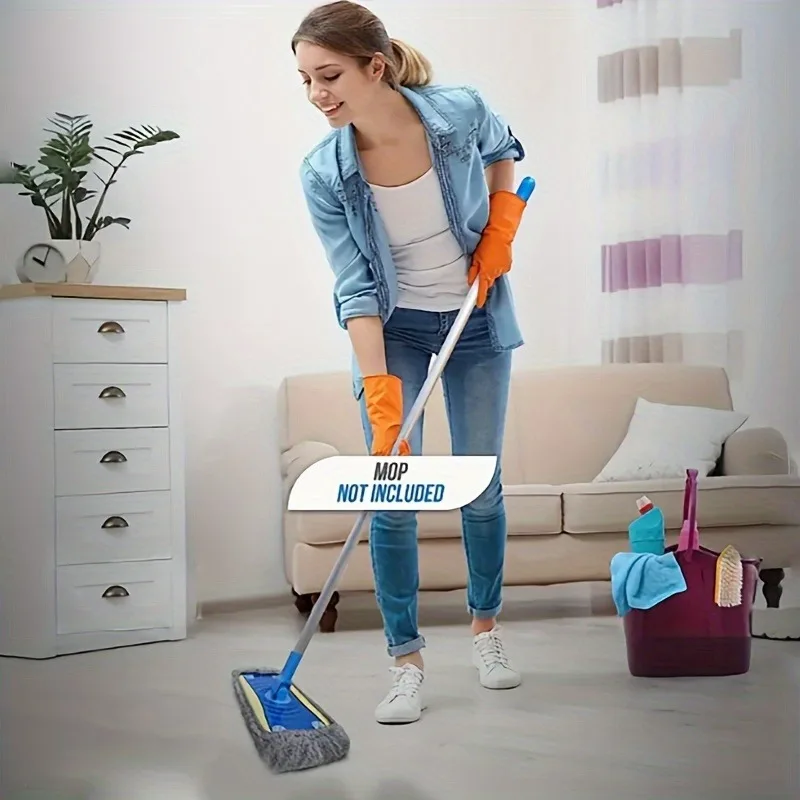 Wiederverwendbares Mopp-Ersatzpad, flaches Boden-Mopptuch (2 Stück) – Bild 6