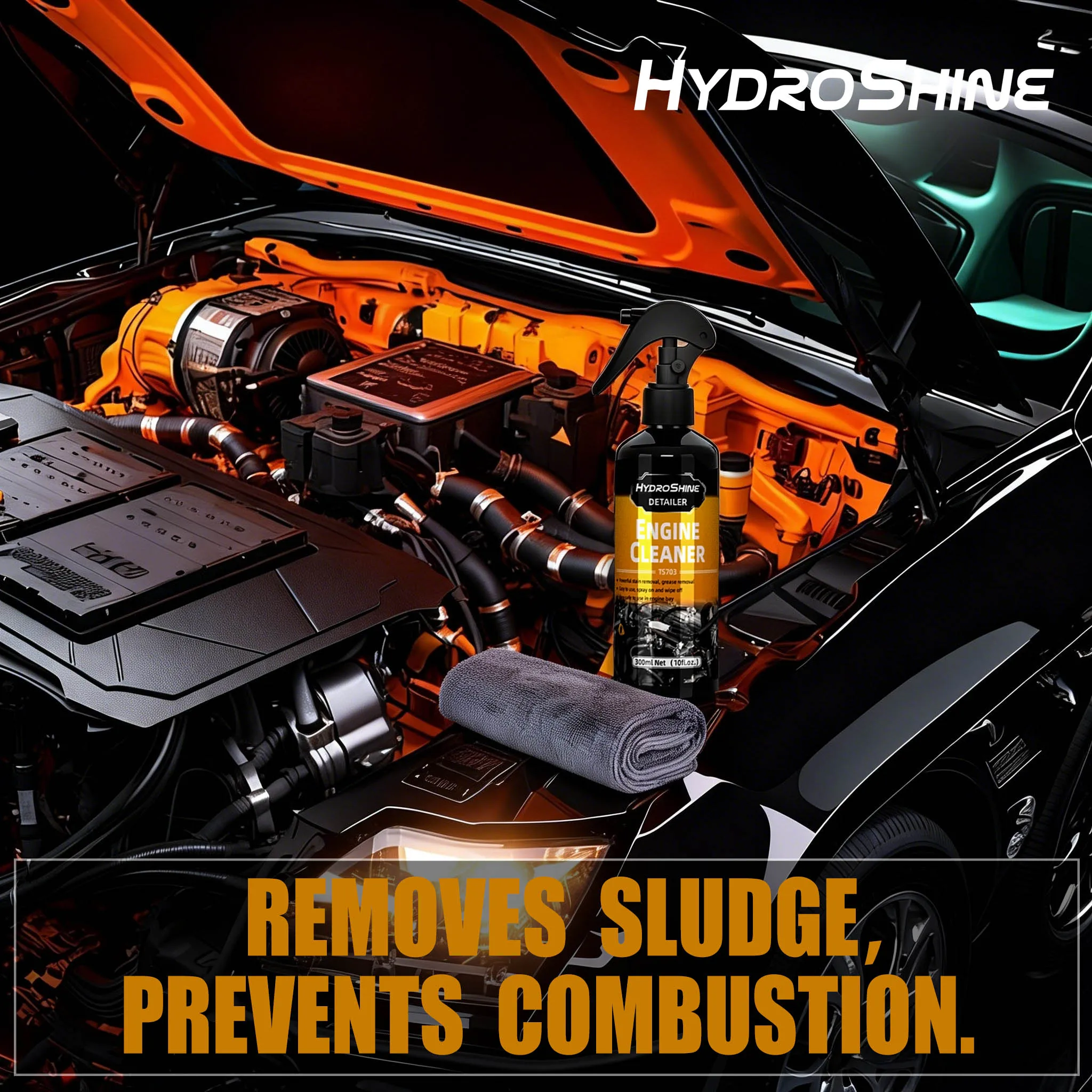 Hydroshine Engine Bay Cleaner Care Heavy Oil Dust Clean Spray – Bild 6