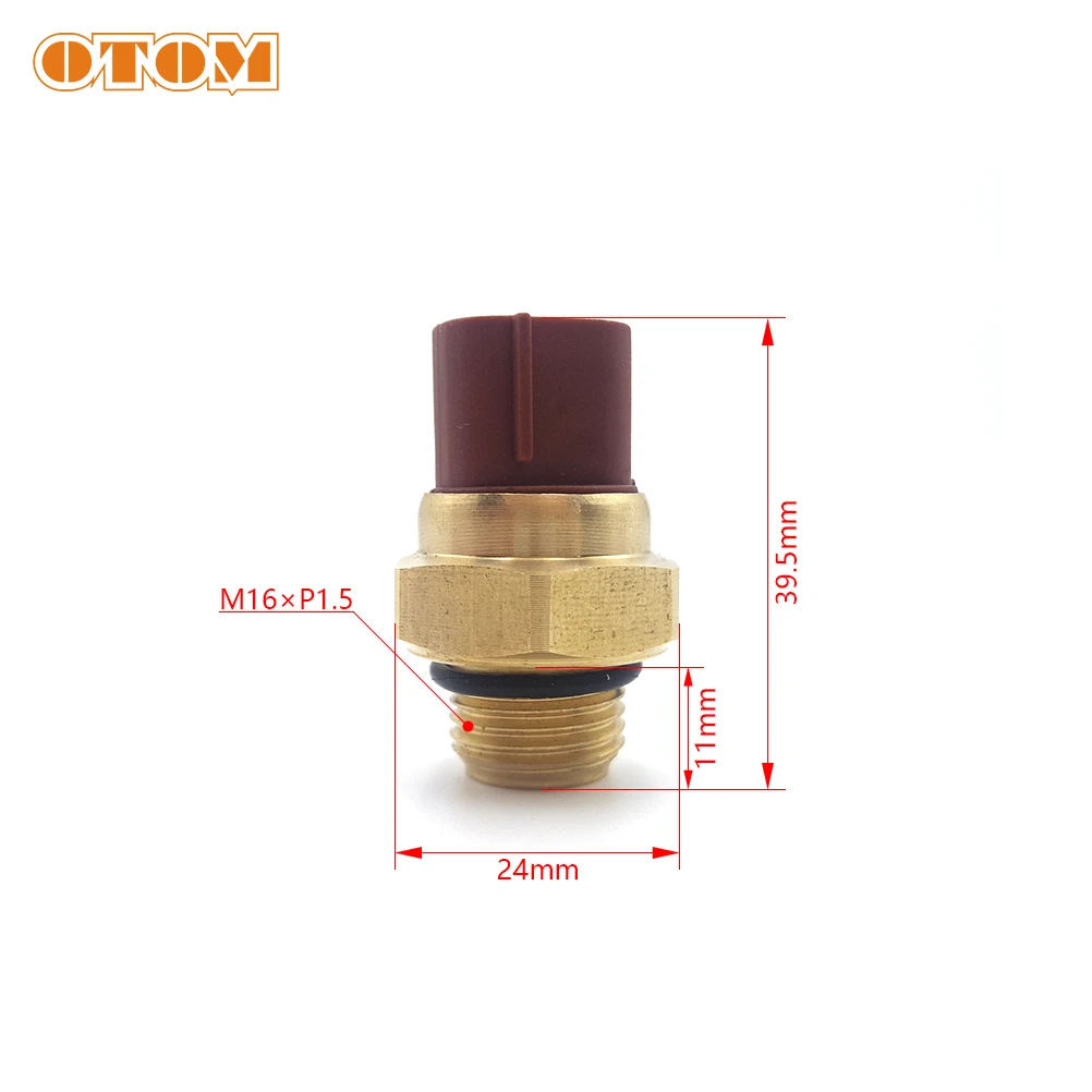 OTOM Motorrad Wasser Tank Thermostat 65 ℃ 80 ℃ 85 ℃ 88 ℃ Fan Kühler – Bild 2