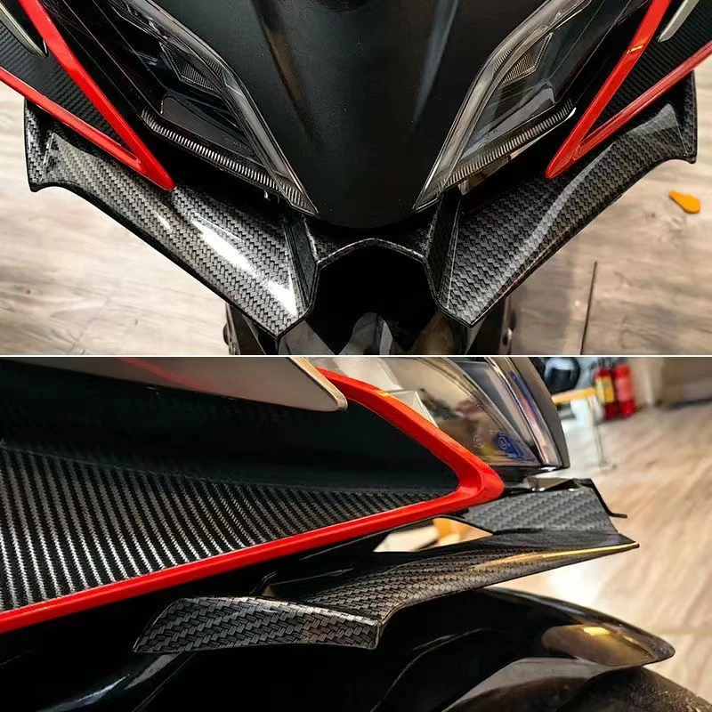 Motorrad Winglet Aerodynamische Flügel Kit Spoiler Motor Zubehör – Bild 4