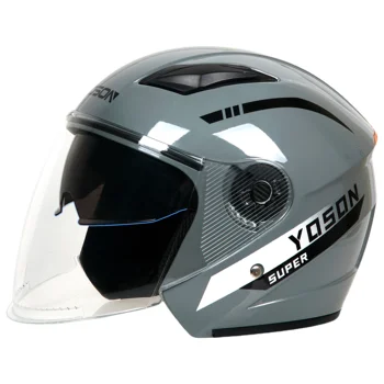Vier Jahreszeiten Doppelspiegel Helm Elektroauto Männer und Frauen Halbhelm Motorrad Batterie Auto Helm K6