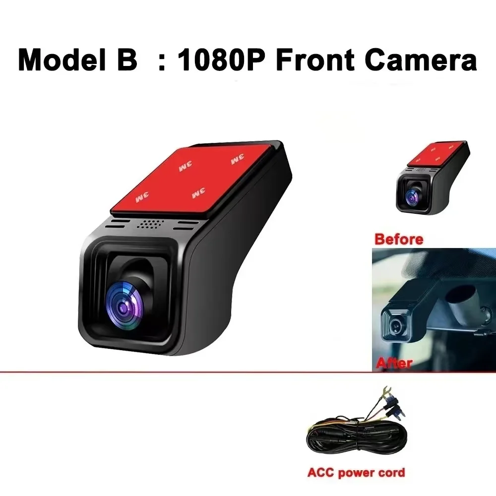 Auto-DVR-Dashcam-Kamera HD 4K 2K 1080P WiFi 24H Parküberwachung APP-Steuerung Auto-Fahrvideo-Recorder für alle