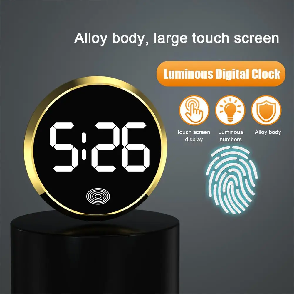 LED Auto Uhr Leuchtende Autos Interne Stick-On Mini Digital Uhren Auto – Bild 2
