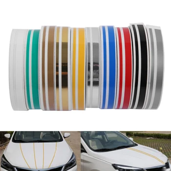 1 rolle Mehrfarbige Striping Pin Streifen Steamline Doppel Linie Band Auto Körper Aufkleber Vinyl Aufkleber