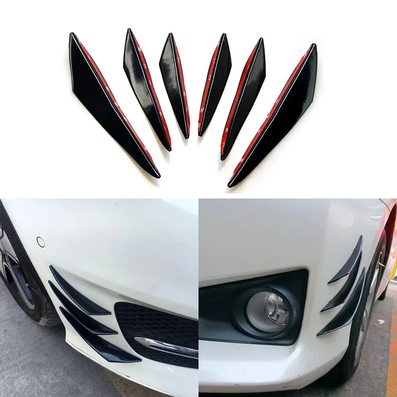 Universal Frontschürze Lip Dekoration Diffusor Splitter Flossen Körper Spoiler Canards Wertigkeit Kinn Auto