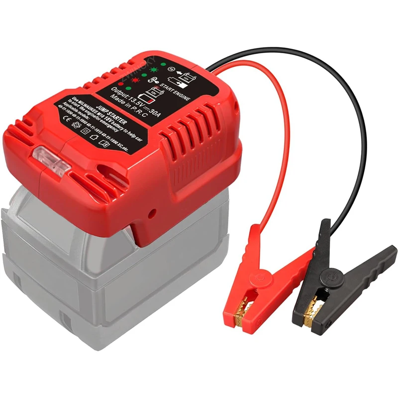 Milwaukee 18V Lithium-Batterie Starthilfekabel Auto-Zündgerät Ladegerät 11AWG Kabel Starthilfe-Adapter