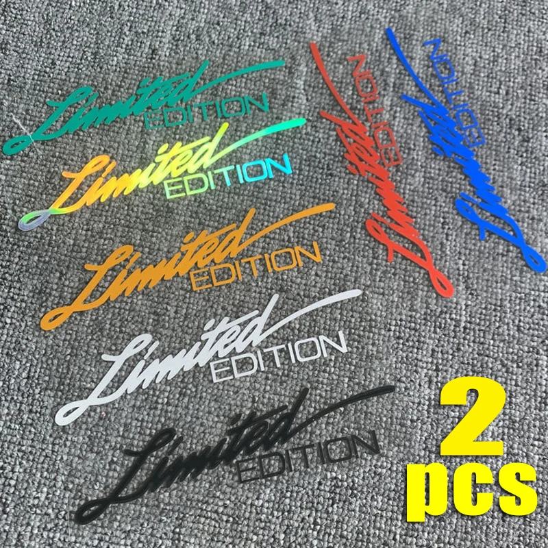 LIMITED EDITION Auto Aufkleber Auto Styling Vinyl Aufkleber Auto Körper Glas Dekor Wasserdicht (2 Stück)