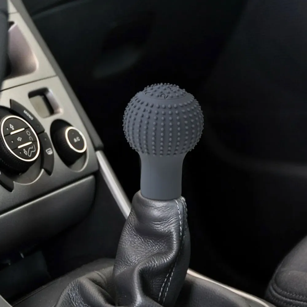 Auto Schaltknauf Abdeckung Silikon Universal Runde Manuelle Shifter – Bild 4