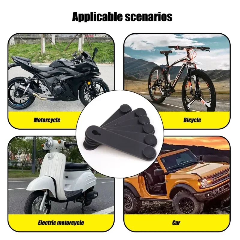 Motorrad-Gummi-Kabelbinder, universeller Motorrad-Gummirahmen – Bild 6