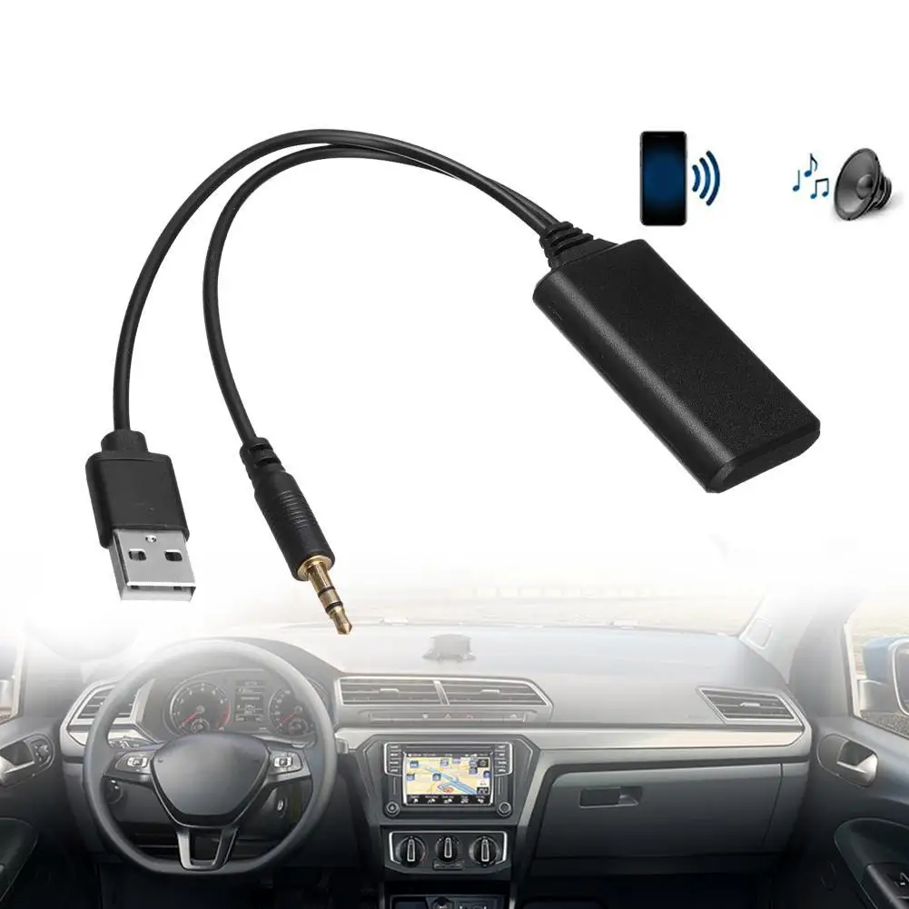 Universal Auto 5V Bluetooth Modul Adapter Stereo Kabel AUX-IN 3,5 MM – Bild 3