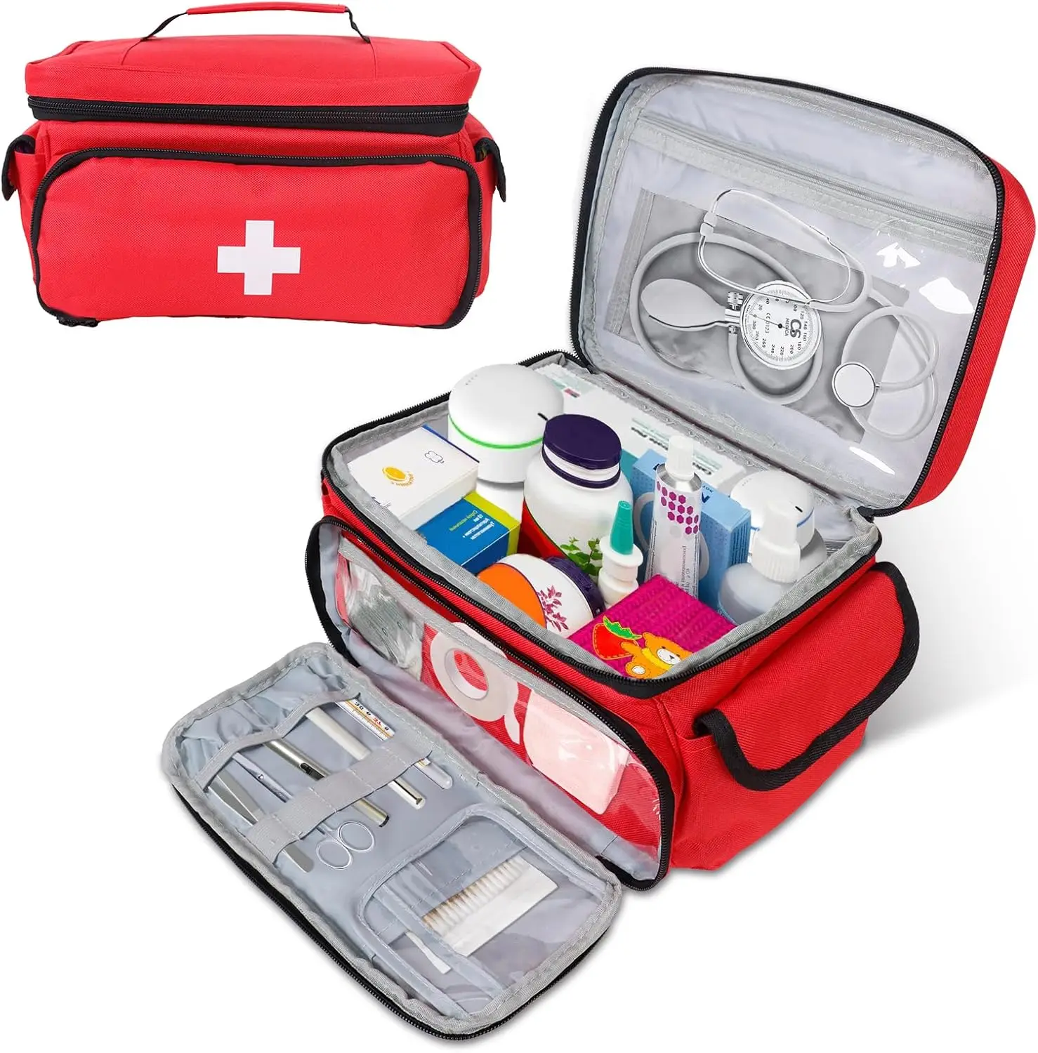 Mini Tragbare Medizin Tasche Reise Erste Hilfe Kit Medizin Tasche – Bild 2