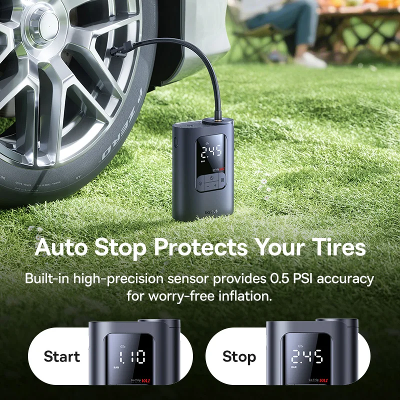 Baseus GoTrip VA1 Pro/Max Auto-Luftpumpe, 7500 mAh, Luftkompressor – Bild 5