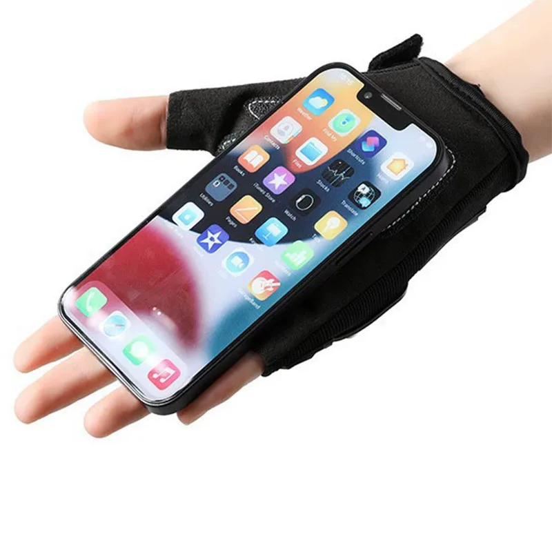 Atmungsaktive Motorradhandschuhe, halber Finger, verschleißfest – Bild 4