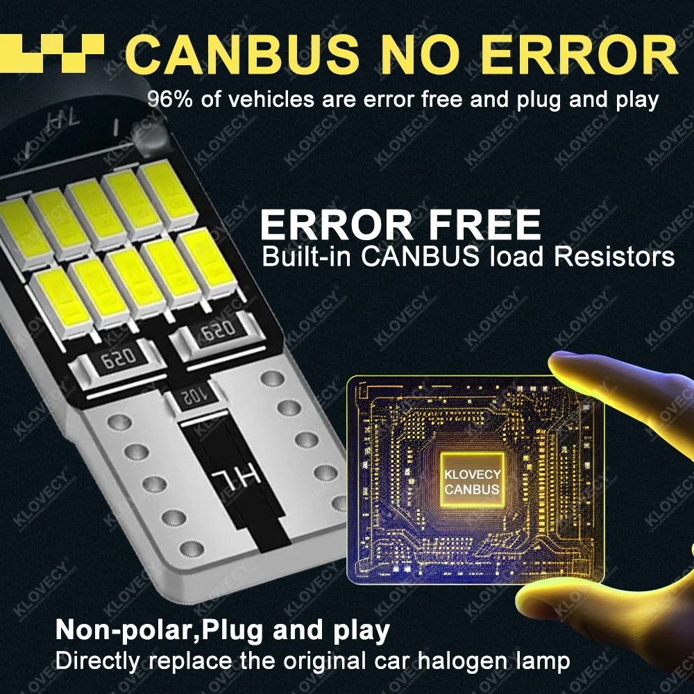 CANBUS Kein Fehler T10 W5W Led-lampe Für Auto Innen Dome Tür Karte – Bild 4