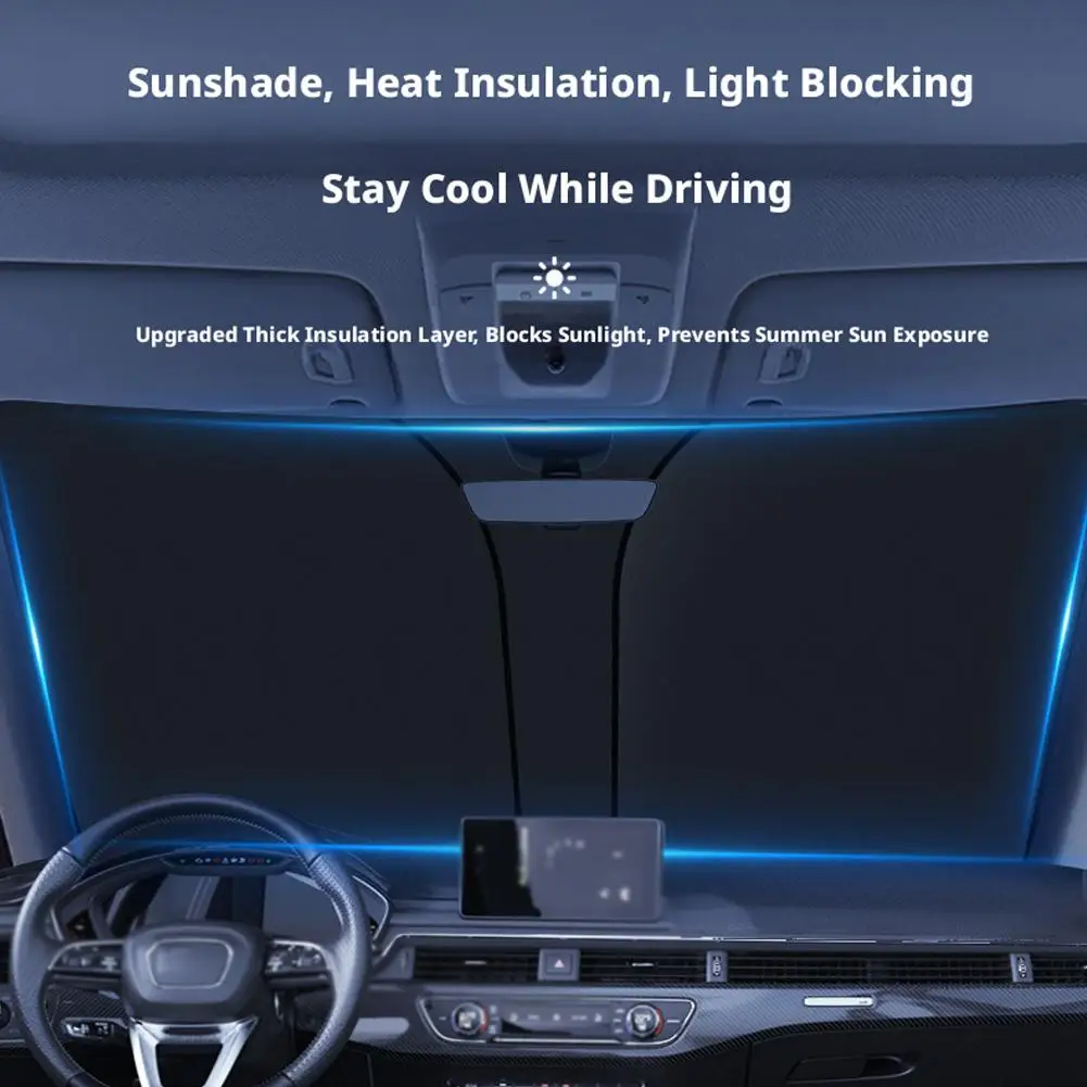 Auto-Sonnenschutz für die Frontscheibe und 4 Fenster, Kit – Bild 4