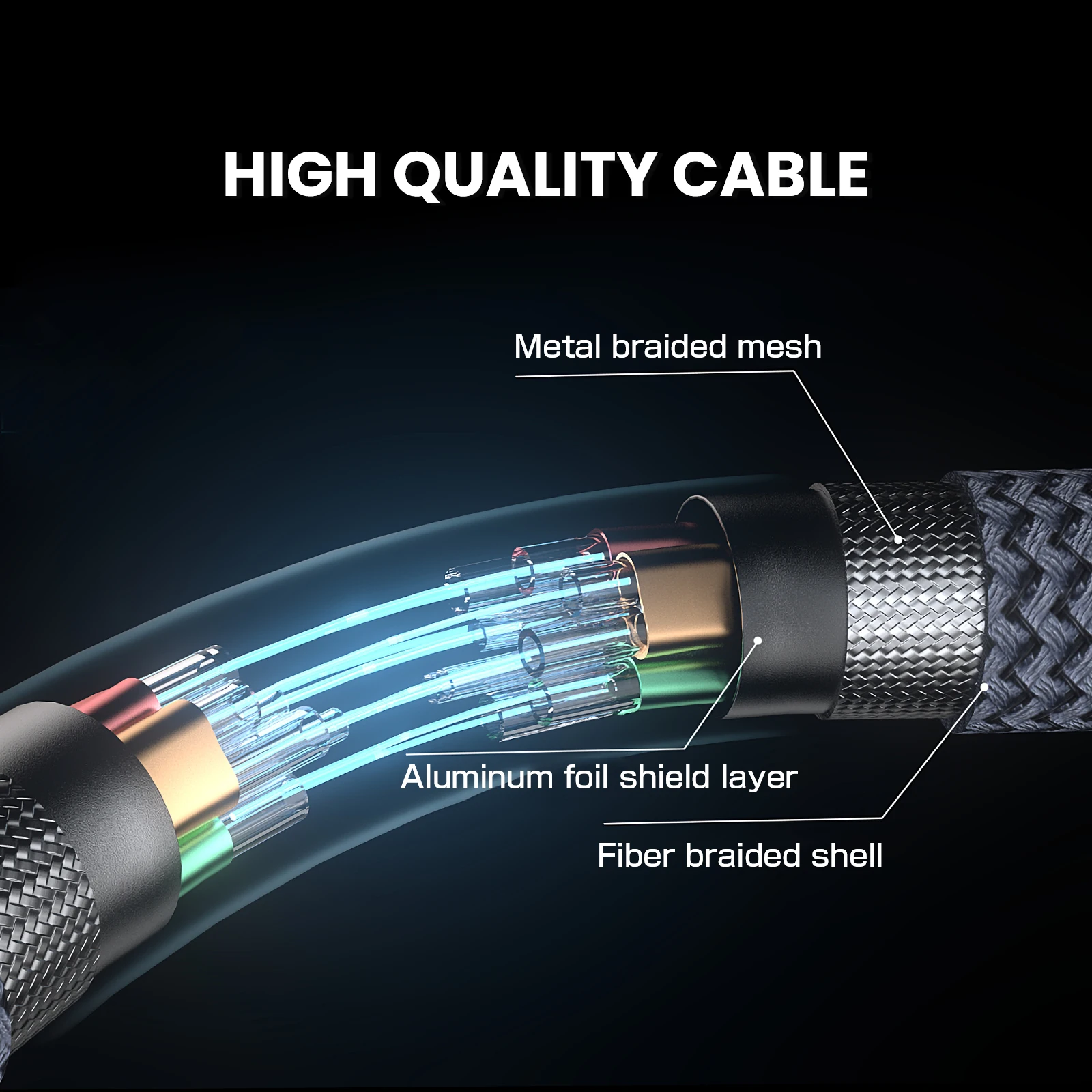DisplayPort auf HDMI Kabel 4K 60 Hz, Video und Audio – Bild 2