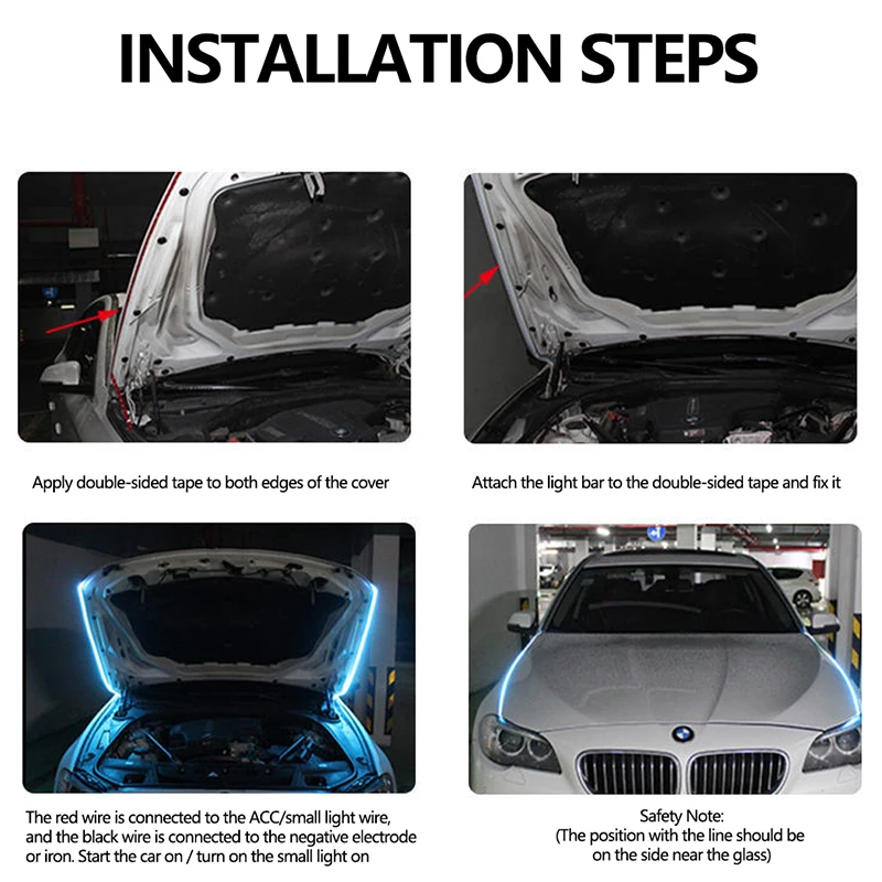 RXZ LED-Tagfahrlicht, Scan, Start, Motorhaube, dekorative Lichter – Bild 4