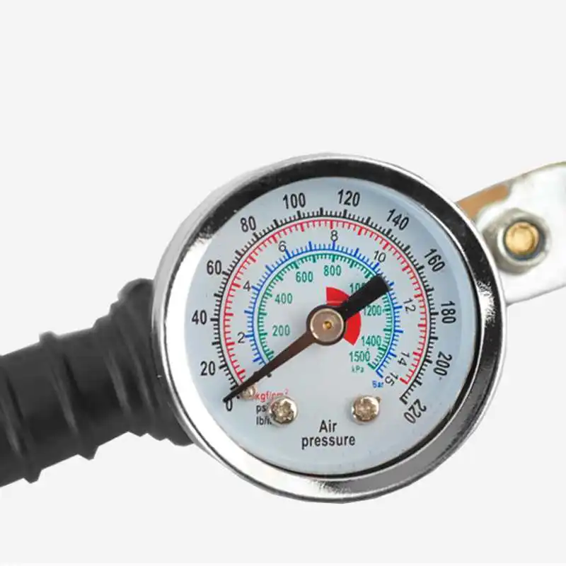 220PSI Luft Reifen Druck Inflator Gauge Ventil Kompressor Auto Van – Bild 2
