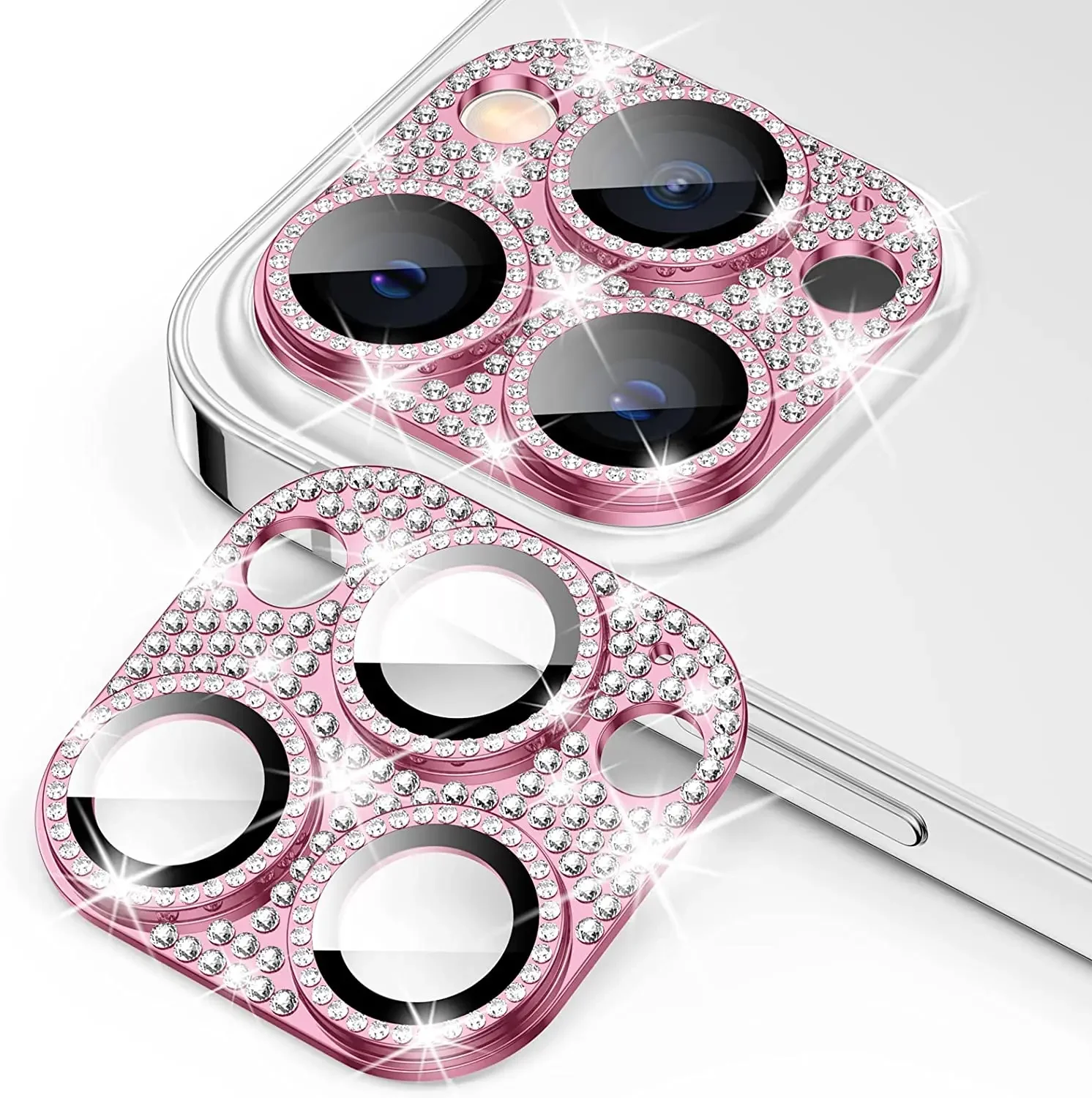 Diamant-Kamera-Objektivschutz für iPhone 16 13 12 11 Pro Max Mini-Metallobjektivschutz für iPhone 15 14 Pro