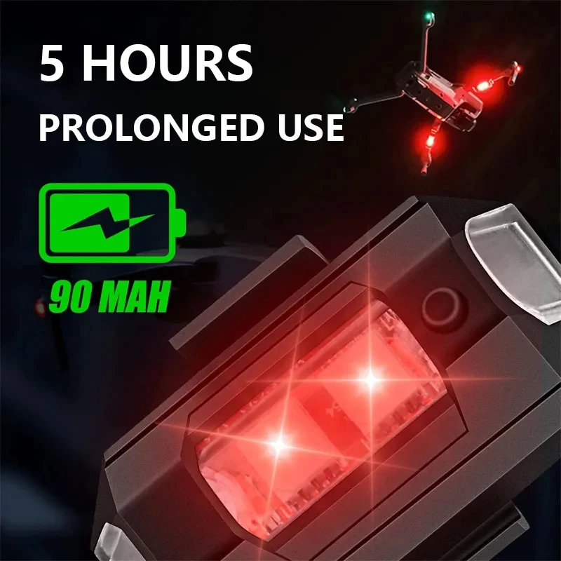 Universal Strobe Licht für Motorrad USB Auto Warnung Lampe LED – Bild 4