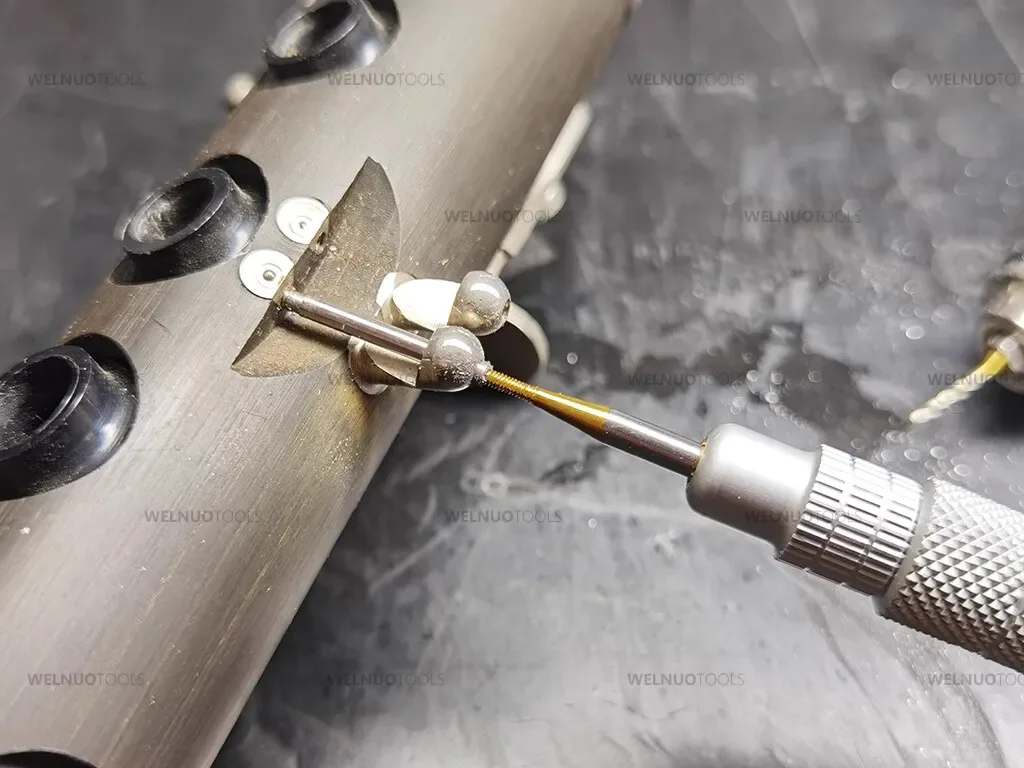 Reparaturwerkzeug für Rohrmusik, beschädigte Schlüsselwellenschrauben, spezieller Werkzeugsatz zum Entfernen