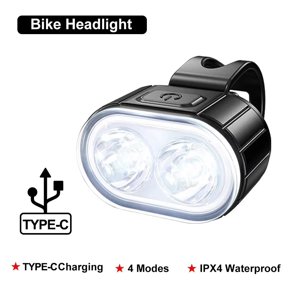 USB-wiederaufladbare Fahrradbeleuchtung, Fahrrad-Sicherheitswarnlampe, wasserdichte